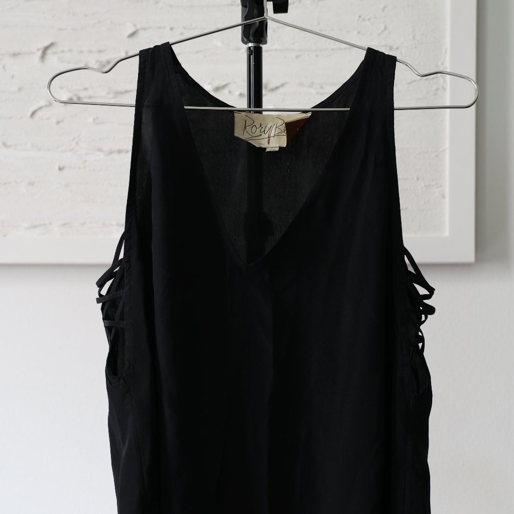 Rory Beca 100% Silk V Cut Blouse Cami Tank Top - XS